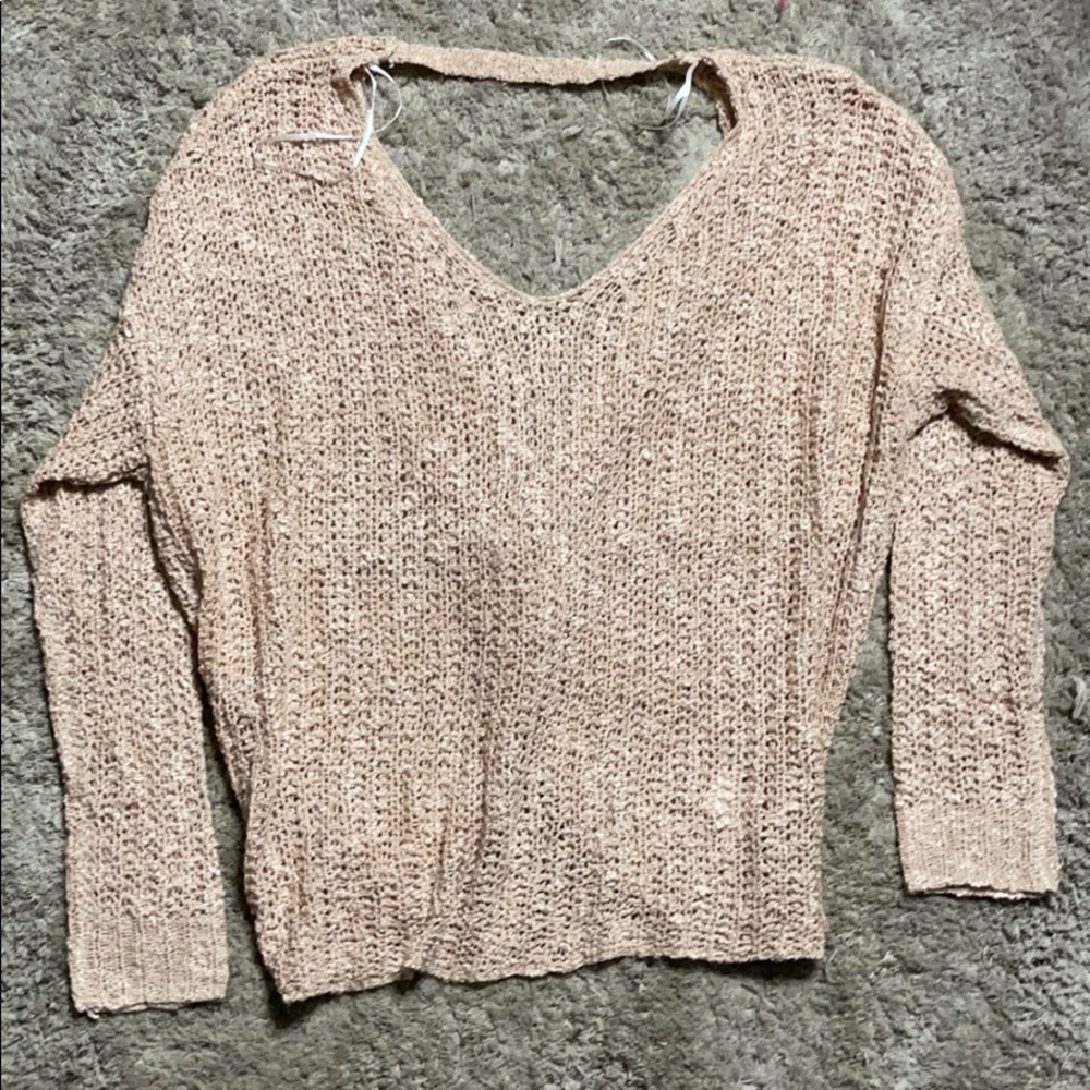 Light pink knit sweater